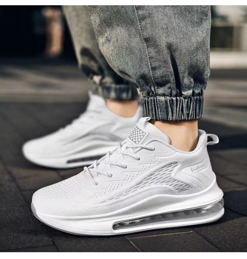 Men's Air Cushion Running Shoes - Spring/Autumn Breathable Soft Sole Casual Sports Sneakers