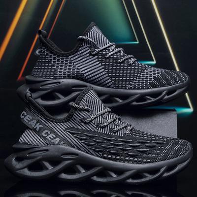 39-48 Men's Ultra-light Running Shoes Casual Sports Shoes Fish Scales Large Size Fitness Tennis Shoes
