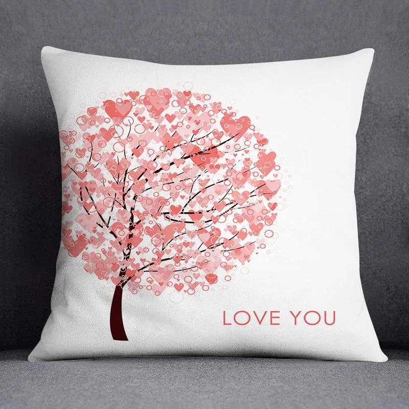 Juste De Coussin Carrée À Motif Papillon, Taie D'oreiller, Série Rose, Décoration De Bureau À Domicile