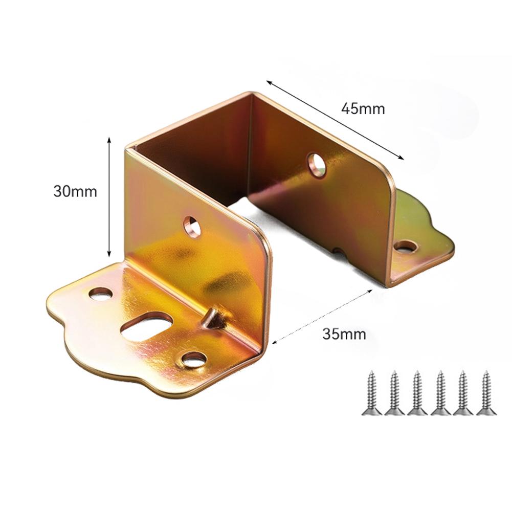 1PC U-Shaped Thickening Bed Rail Brackets Heavy Duty Metal Support Hinges 32/35/40mm Bed Rail Brackets Hardware Accessories