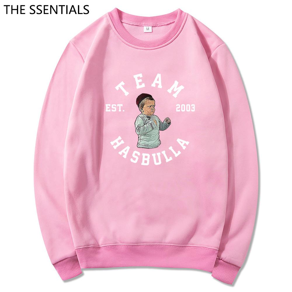 Felpa con cappuccio Team Hasbulla Classica Meme di combattimento Regalo per fan Mini Khabib Blogger Felpe con cappuccio Unisex Kawaii Pullover Felpe con cappuccio grafiche