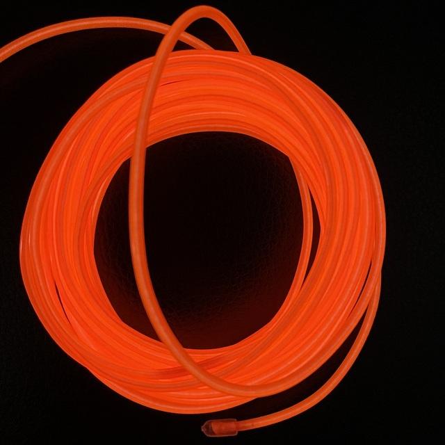 Flexible Neon Light 10M/5M/3M/1M EL Wire Led Neon Dance Party Atmosphere Decor Lamp RopeTube Waterproof Multicolor Led Strip Red