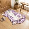 Non-Slip Cat-Shaped Area Rug 2D Cartoon Carpet Soft Home Decor Carpet  Living Rooms