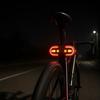 Yousheng Bicycle Turn Tail Light with Remote Control, IPX6 Waterproof 5 Modes Bike Rear Warning Light, Rechargeable Dual LED Split Taillight for Road,