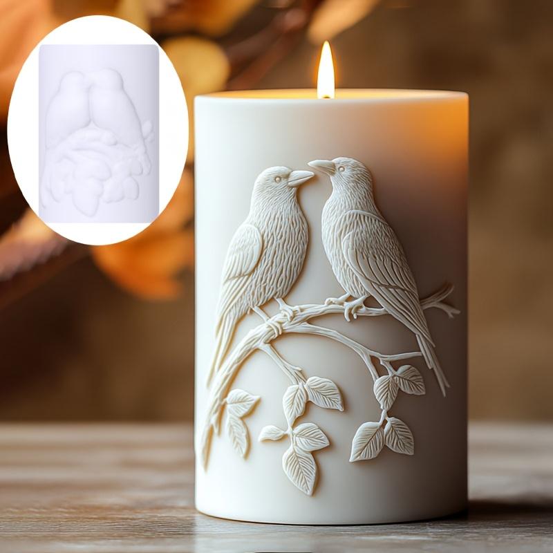 Lumânare Aromaterapie Vulpe Corbul Sfânt Matriță Silicon DIY Pasăre Norocoasă Vulpe Lumânare Rășină Gips Argilă Vulpe și Corbul Relief Matrițe Beton