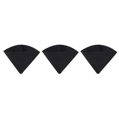 3pcs Planter Felt Liners Black Breathable Cone Shaped Flower Hanging Basket Liners for Courtyard Garden Balcony Porch
