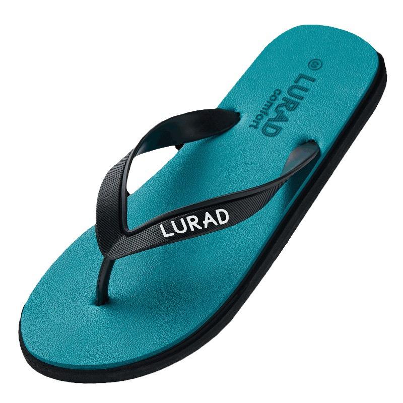 Herren Rutschfeste Sommer Flip-Flops: Lässige Gummi-Zehentrenner-Sandalen für draußen