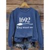Women's 2D Print Round Neck Hoodie - European & American Style, Hot Selling in 2025