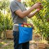 Large Capacity Garden Harvest Apron Wide Opening Adjustable Egg Collecting Pouch Blue Waterproof Fruit Picking Bags Herbs
