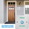 Waterproofed Stainless Steel Round Doorbells Exit Push Button For Outdoor Use In Garden Garages And High Moisture Areas