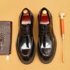 [In The Event] Amazon Men'S Shoes, Genuine Leather Shoes, Men'S Formal British Derby Shoes, Patent Leather Glossy Business Shoes