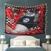Horizontal Seal-Themed Tapestry Wall Hanging - Soft Skin Fabric Suitable for Bedroom, Office Decor, Modern Minimalist Seal Backdrop, Horizontal Room A