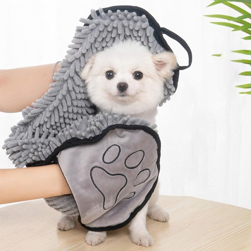 Microfiber Pet Bath Towel for Drying Puppy/Cat Daily Cleaning Supplies