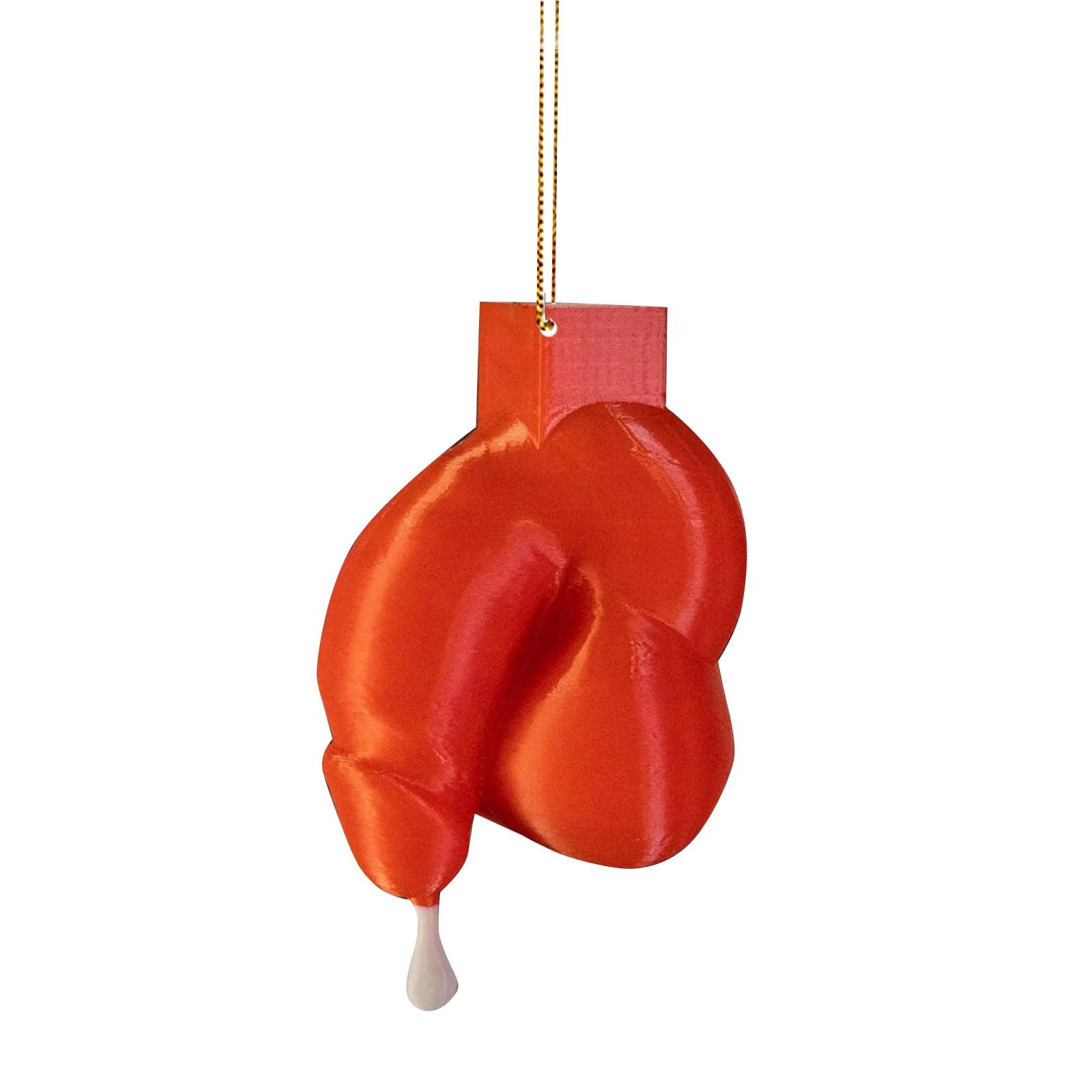 

Взрослое имитационное украшение 1 шт. Веселое 3D большое, подходит для рождественской елки, подвесного зеркала заднего вида автомобиля, бара, ночного клуба, украшений для мальчишника One Size шафрановый