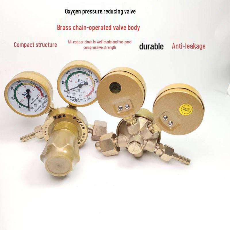 YQY-07 All-Copper Oxygen Regulator with Pressure Gauge for Cylinders