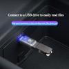 USB To Type-C Adapter LED Light OTG Micro TypeC Female Adapters Connector For Volkswagen VW Golf Amarok T5 Phaeton Teramont ID3