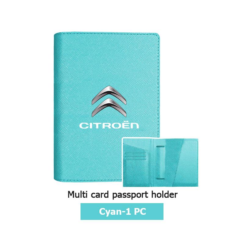 Passport Holder Case Multi Functional ID Card Bank Card Travel For Citroen C5 C1 C2 C6 C4L DS3 DS4 DS5 C-Elysee Grand Berlingo