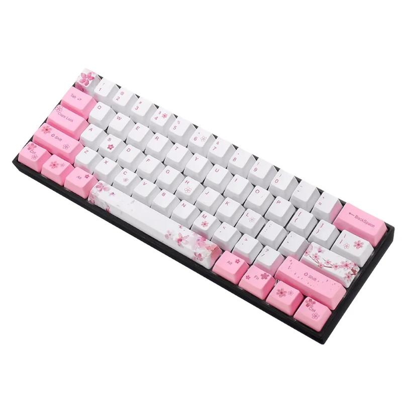 Keycaps PBT Standard Five-Sided Sublimation Cess Keycap for RK61 Series, Gans Alt61 Series, IKBC Poker