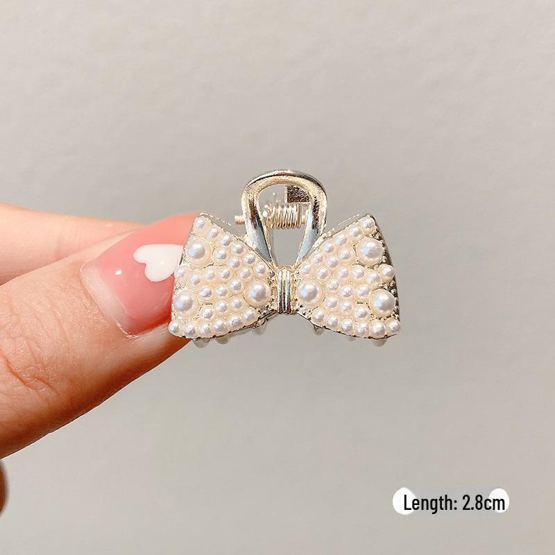 Women's Half-Tied Pearl Hairpin - 2024 New Side Clip for Back of Head