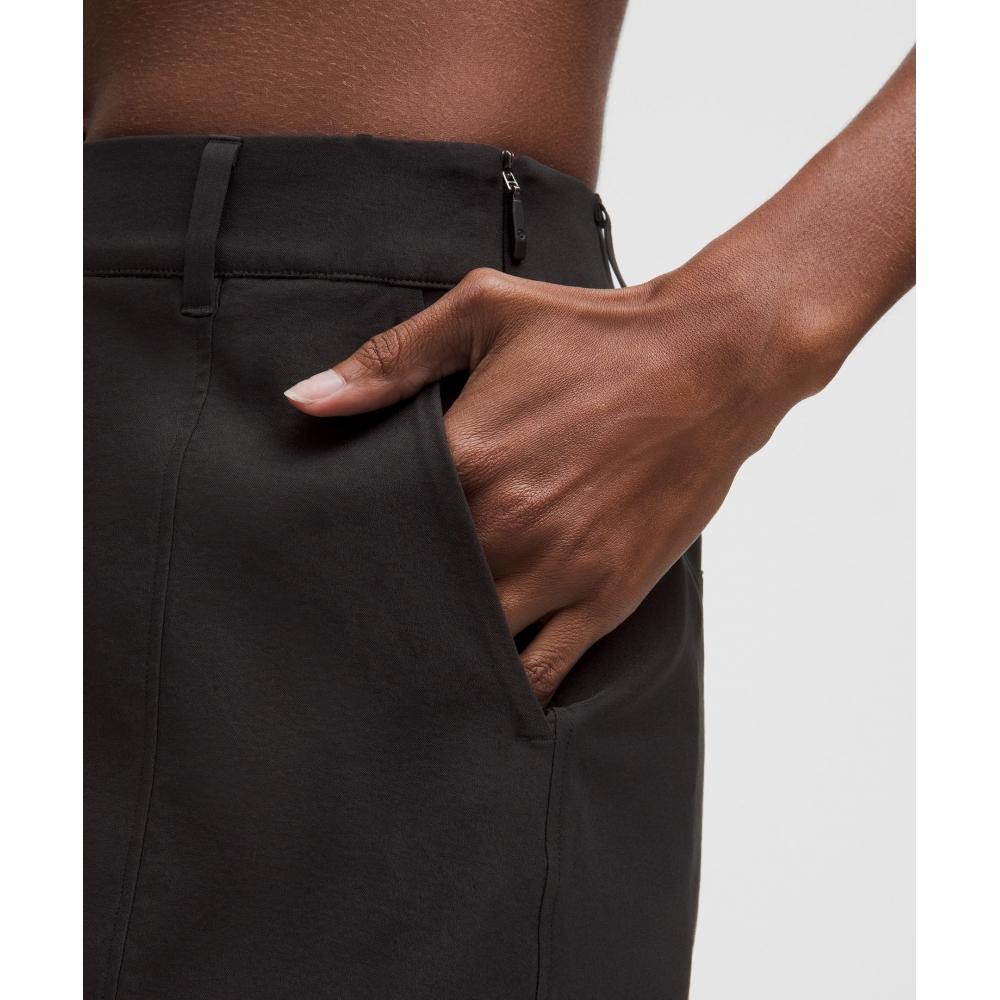 Lullulemon Stretch Twill Front Pleated Golf Skirt *Embroidered Logo Blk