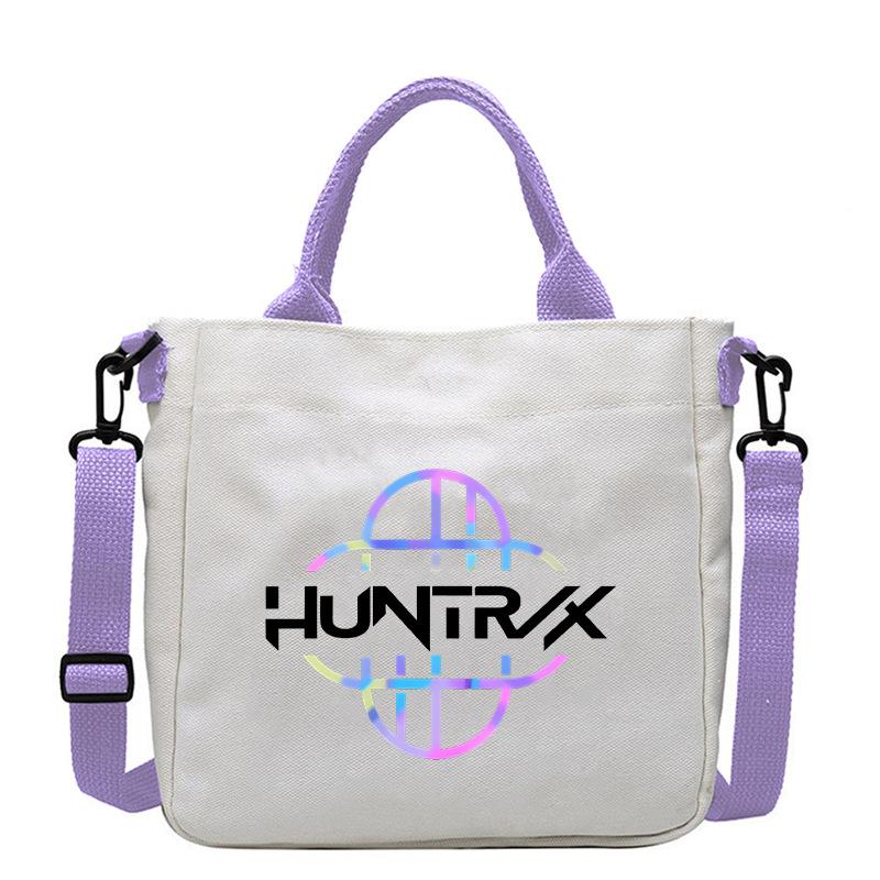 KPop Demon Hunters Crossbody Bags Women Rumi Mira Zoey Purple Handbag Girls Travel Shopping Canvas Shoulder Bag for S Kid Friendly Entertaining Fun