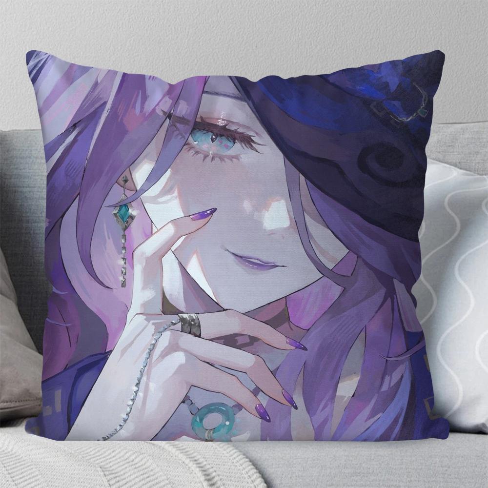 Jade Honkai Star Rail Anime Pillow Case Square Pillow Bedroom Sofa Leisure Comfort Cushion Car Living Room Home Decoration 40X40
