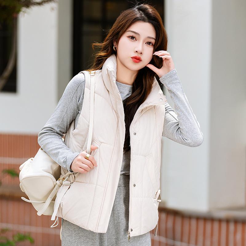 

New cotton vest women s Korean version of large size fashion vest women s vest short thermal vest tide M белый