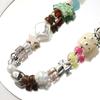 Beach Starfish Coconut Phone Chain Acrylic Beaded Smartphone Lanyard Beaded Phone Strap  Camera