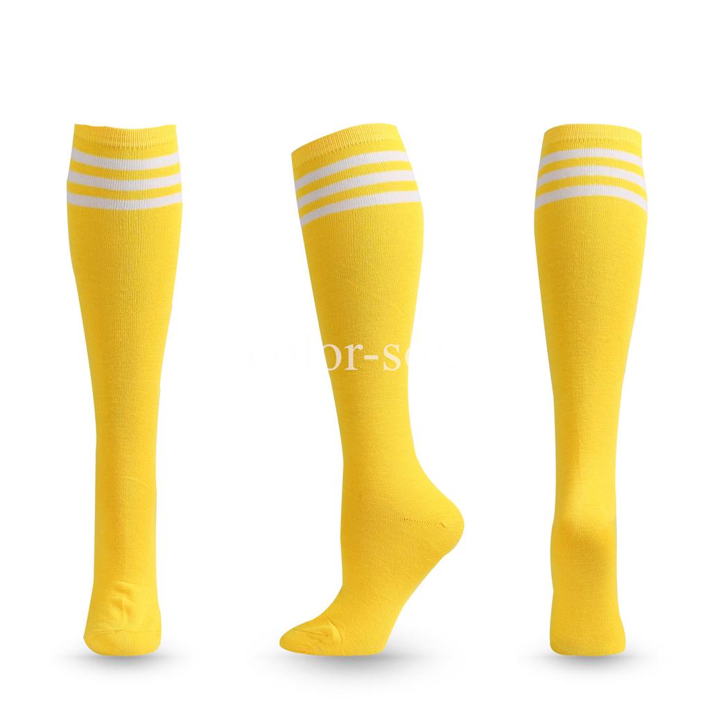 Unisex Compression Socks Football Socks Non-slip Long Tube Knee High Stockings Socks Striped Soccer Socks Running Sports Socks