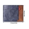 Fashion Tri-Fold Men's Short Wallet Frosted Large Capacity Business Wallet Thin Portable Coin Purse For Men and Boys