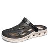 Slippers men's summer outer wear non-slip thick-soled wear-resistant driving hole shoes men's sports and leisure beach half-drag sandals
