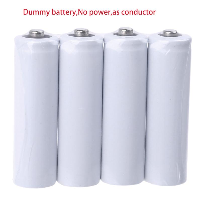 No Power AA 14500 Dummy Fake Battery Setup for Shell Placeholder Cylinder Conductor for AA Battery Eliminator Accessorie