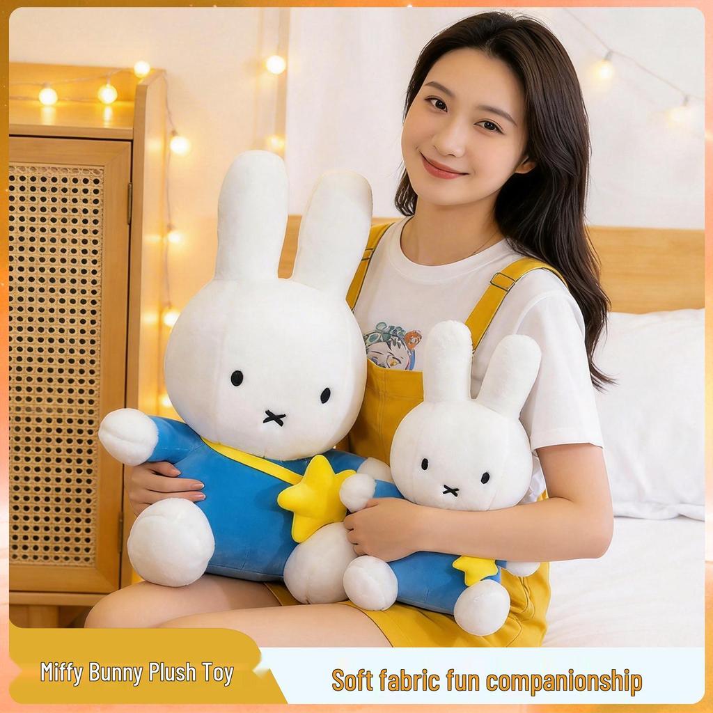 Miffy Rabbit Plush Crossbody Bag - 4-Way Stretch Toy & Creative Cushion Gift