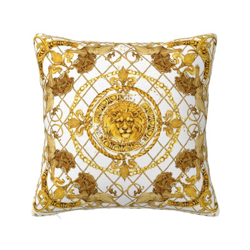 Barockes Blumenmuster Kissenbezüge Europäischer Rokoko Stil Weiche Niedliche Kissen für Sofa Heimdekoration