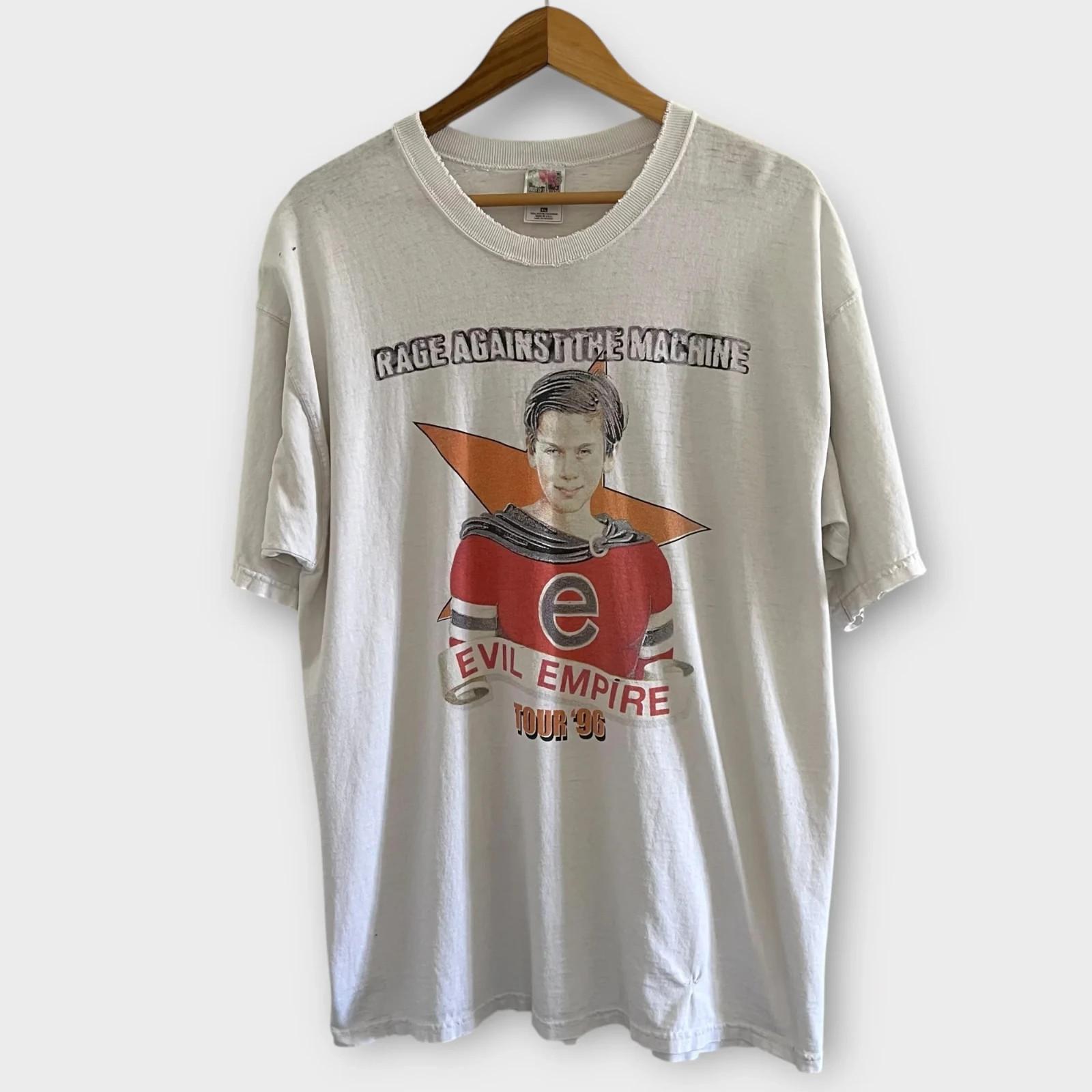 REPRINT 1996 Rage Against The Machine Evil Empire Tour Vintage Band Tee Shirt Al L