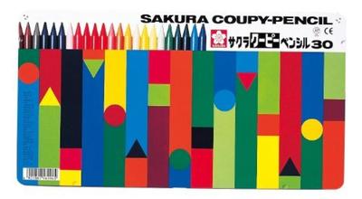 Sakura Coupy Pencil 30 Colors a FY30 00006417 Purchase of 3 Cray-Pas (in Can) [Bulk Sets]