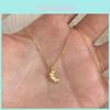 Stylish Croissant Pendant Necklace For Women And Men In Elegant Gold And Silver Options