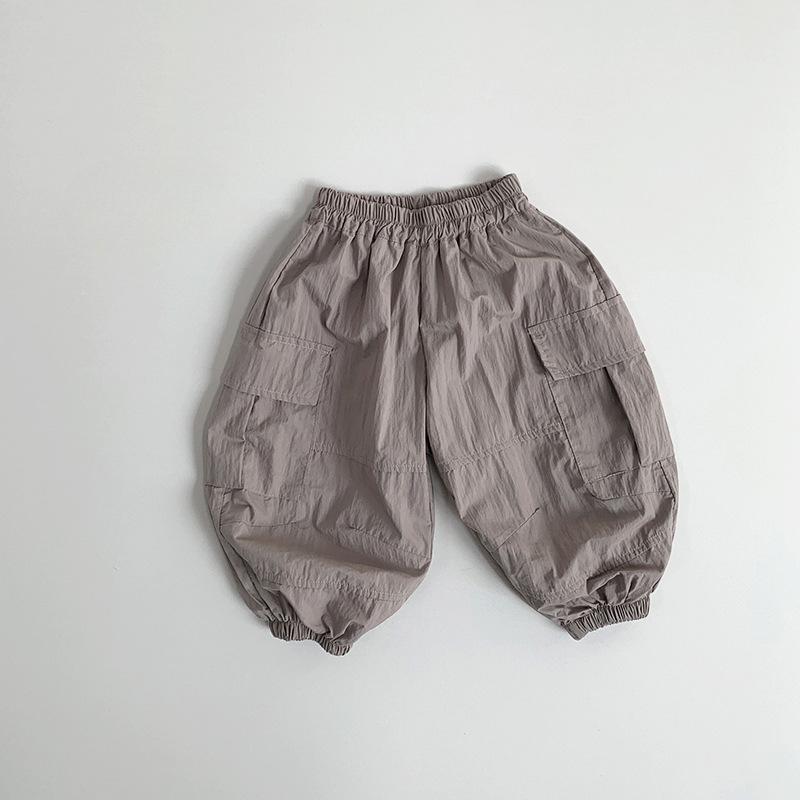 Spring and Summer Baby Thin Work Pants Mosquito Proof Breathable Pants Korean Personalized