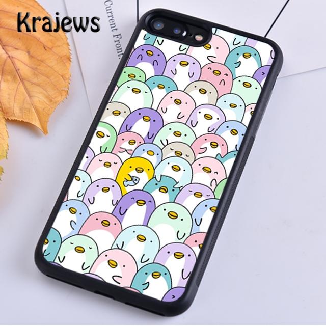 Cute Penguin Pattern For iPhone 17 Air 16 Phone Case Cover 15 14 plus 11 12 13 pro max coque Shell Fundas