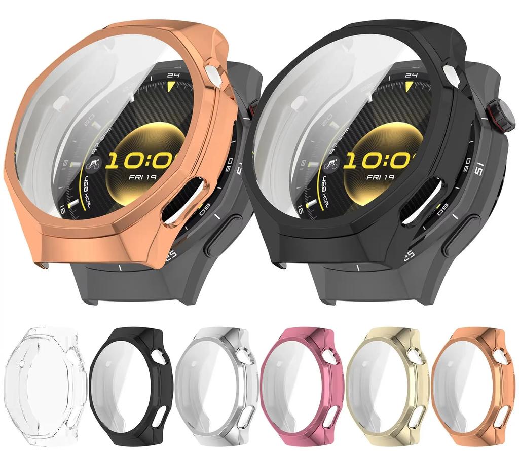 Full Protective Case Cover Shell For Huawei Watch GT 6 pro 46mm Replacement Accessories Frame Cases 360 TPU Screen Protective