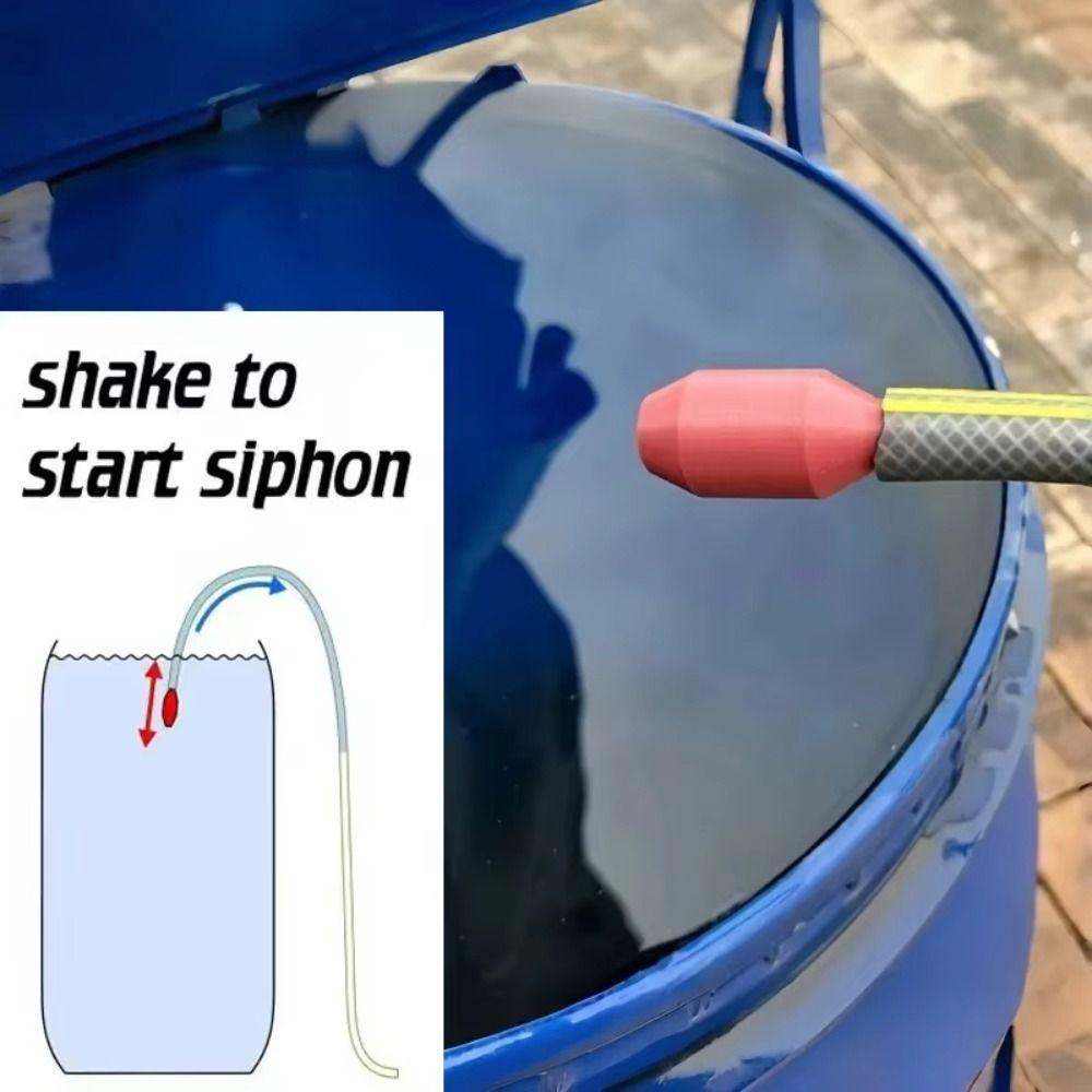 Self-Priming Siphon Pump Manual Shake Automatic Siphon Filler Pipe Connector Garden Hose Drainage Tool