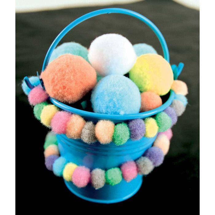 Mini pompons Couleurs vives 0,8 cm Assortiment 200 pièces