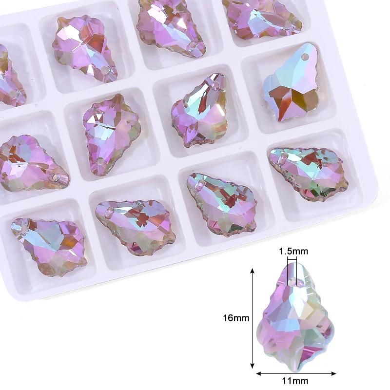 Charming Crystal Pendant Multi Shaped Rhinestone Pendant Crystal Jewelry Accessories Crafts Stone  for Earrings Bracelet Making