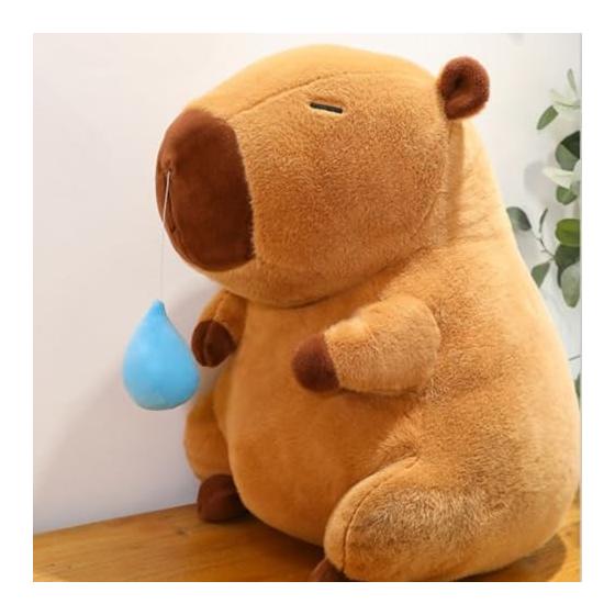 Leap Raupe Capybara Stuffed Animal Birthday Gift for Boys and Girls Stretching Snot 20cm