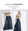 Women's High-Waisted Wide-Leg Jeans, Casual Loose Fit, Floor-Length, Spring/Autumn 2025, Perfect for Pear-Shaped Bodies.