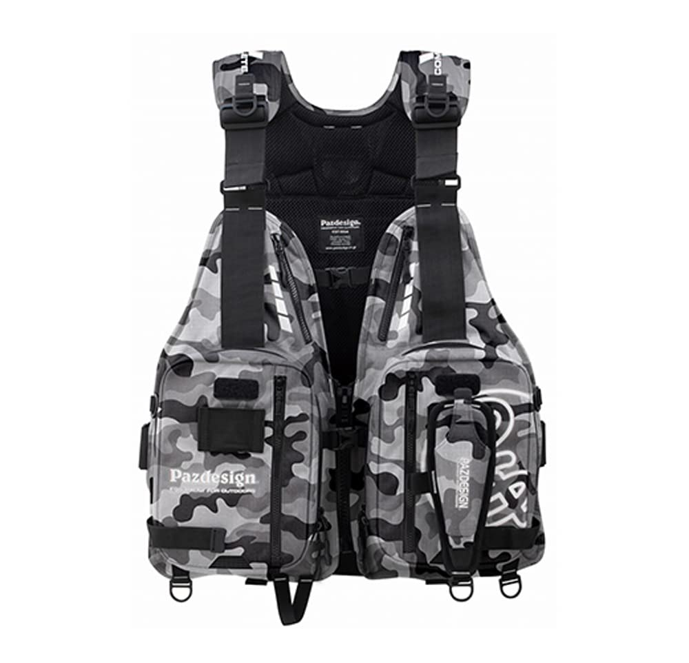 

Pazdesign COMPLETE V Gray Camo Free Size SLV-032