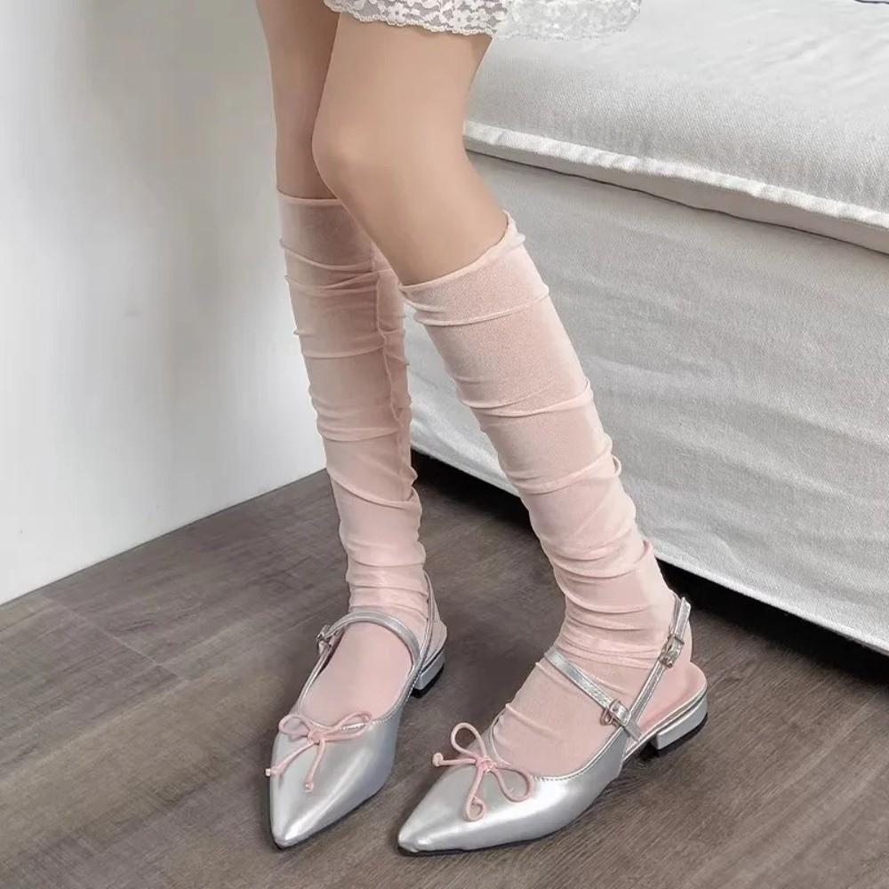 Summer Sexy Stockings Thin Leggings Socks Sweet Mid-Calf Socks  Loose Costumes