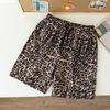Sommer-Strandshorts für Herren in Übergröße, elastische Taille, Leopardenmuster, lässige Shorts für den Sommer
