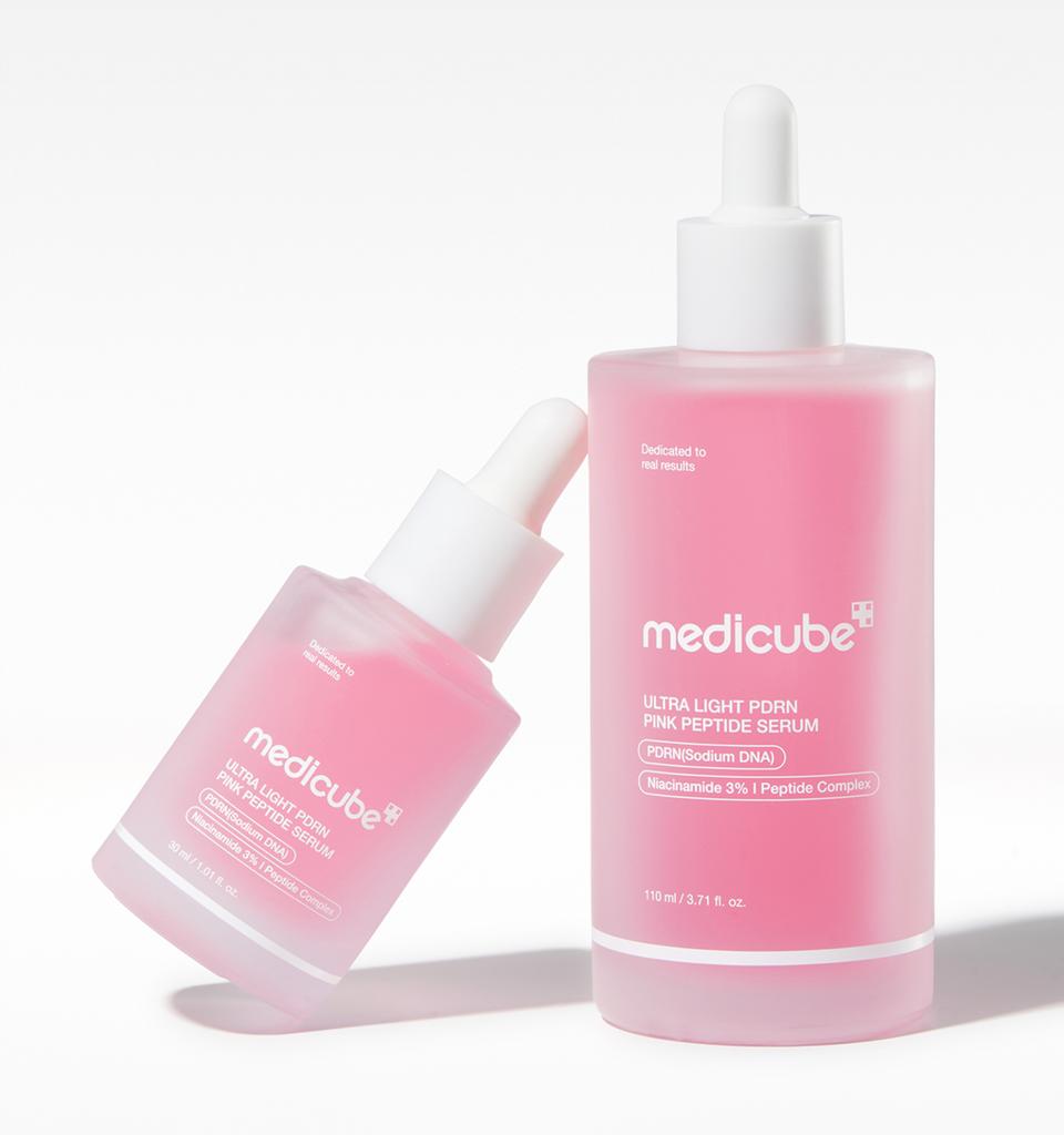Medicube Ultra Leichte PDRN Rosa Peptid Ampulle Straffendes & Glow Serum 30ml