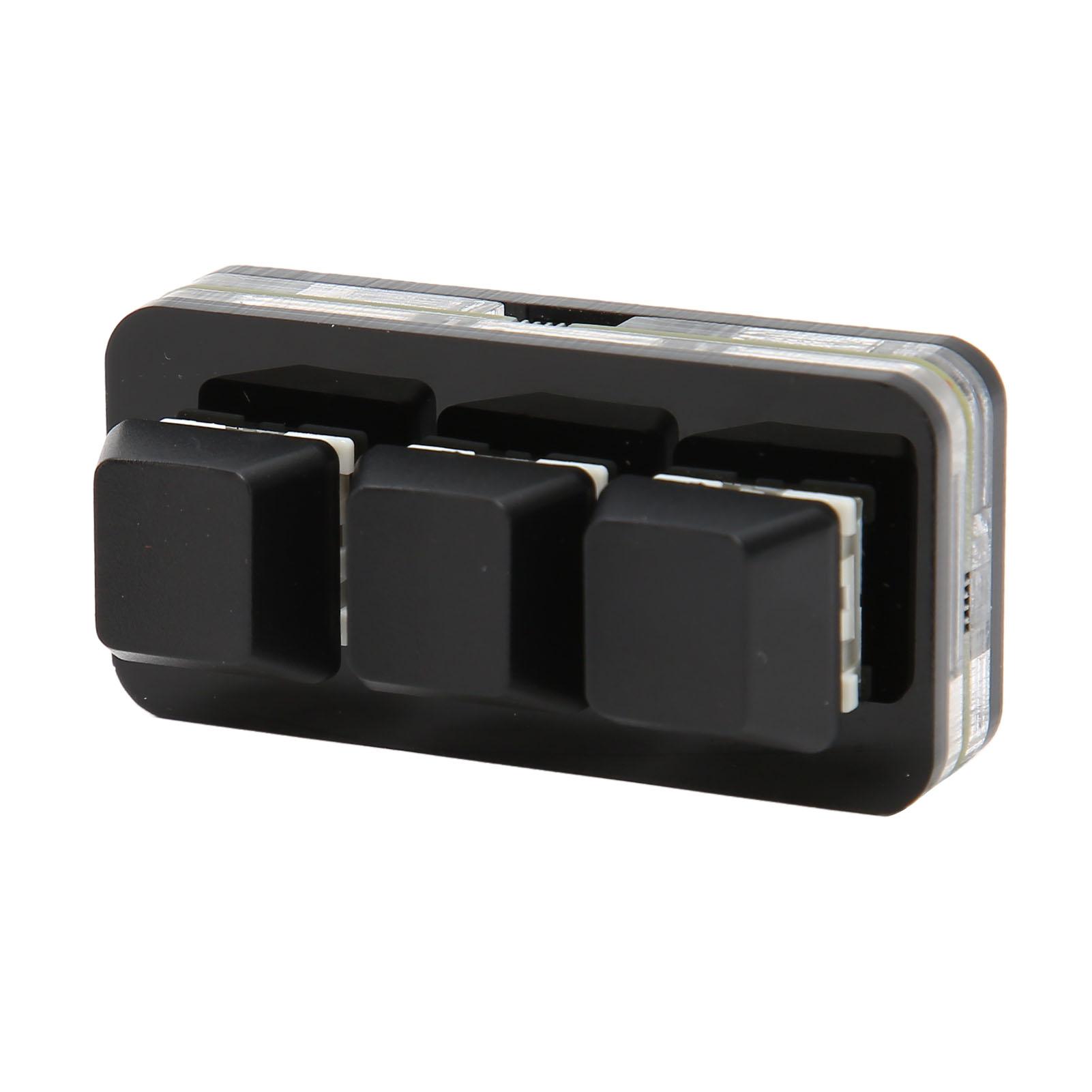 

USB 3-клавишная мини-клавиатура с RGB-светодиодной подсветкой, поддерживает горячую замену OSU, программирование макросов, клавиатура для Win чёрный